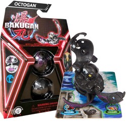 Bakugan Octogan Black transformující se bojová figurka + karty