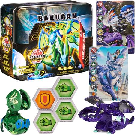 Bakugan Legends Baku-Tin Mystery Box Plechovka Gargonoid x Webam + 2 figurky a karty