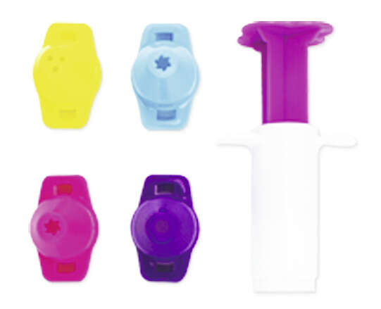 Barevné dezerty XL sada plastové hmoty a příslušenství 21 prvků