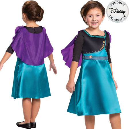 Disney Ledové království kostým, karnevalový kostým Anna 124-135 cm (7-8 let)
