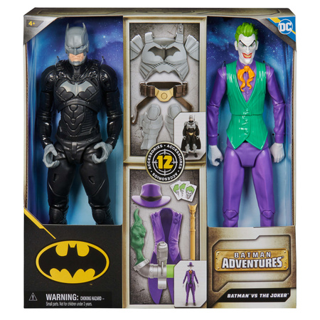 Velká sada figurek 2 v 1 DC Comics Batman vs. Joker 30 cm + příslušenství
