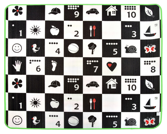 Humbi oboustranná výuková pěnová podložka s německou abecedou EPE 180x150x1 cm