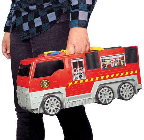 Skládací hasičská souprava Transportér s parkovacími + záchrannými vozidly Světlo Zvuk