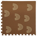 Humbi Pěnová podložka Puzzle 3 ks. světle hnědá se vzorem 62 x 62 x 1 cm