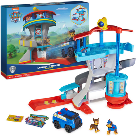 Paw Patrol Velký Věž s figurkami policejního vozidla + příslušenství