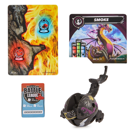 Bakugan Smoke Black transformující se bojová figurka + karty