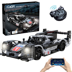 CaDA Building Blocks Dálkově ovládané velké sportovní auto 31 cm GT Sport Car 427 kusů RC Light LED