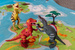 Sada figurek dinosaurů se světly a zvuky 3 ks