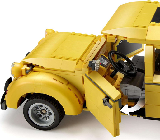 CaDA Stavební kostky žluté Citroen 2CV Town Car 1238 kusů