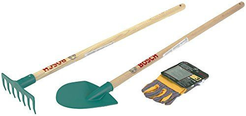 Zahradní sada Klein Bosch trakař, hrábě, lopata a rukavice