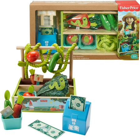 Barevná sada hraček Supermarket farma se zeleninou prasátko + příslušenství Fisher Price