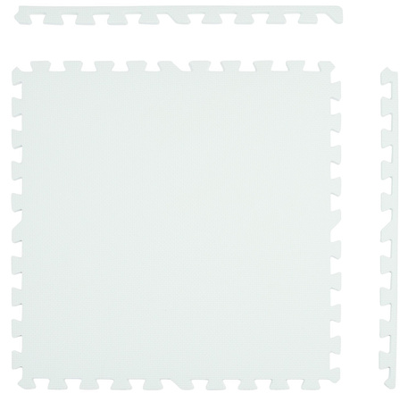 Humbi Pěnová podložka Puzzle 3 ks. bílá 62 x 62 x 1 cm