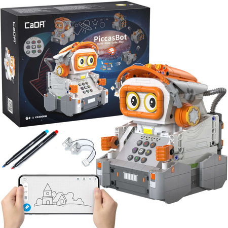 CaDA stavebnice PiccasBot malovací robot programovatelný interaktivní 461 kusů