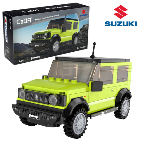 CaDA Stavební bloky Terénní zelené auto Suzuki Jimny 192 kusů