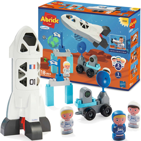 Ecoiffier Abrick Vesmírné základní bloky 23 kusů raketa