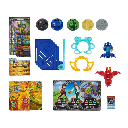 Bakugan Bojové balení Speciální útok Nillious a Mantid + figurky Bruiser Octogan Trox