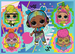 Puzzle 4v1 Seznamte se s panenkami L.O.L. Překvapení! 207 prvků
