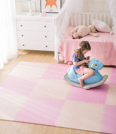 Humbi Pěnová podložka Puzzle 3 ks. bílá 62 x 62 x 1 cm