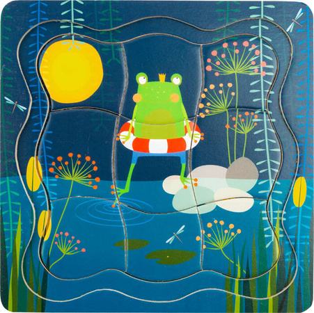 Malá noha 11539 Layer puzzle Frog King