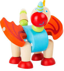 Malá dřevěná figurka draka Merlin 8 cm