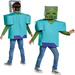 Minecraft Halloween kostým, Zombie karneval kostým 109-126 cm (4-6 let)