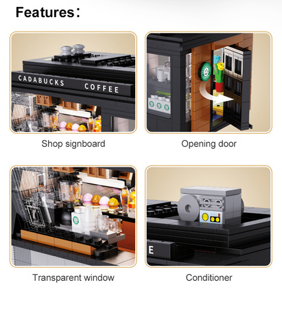 Cada C66005W cafe Cadabucks Coffee House 768 položek LED světlo