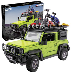 CaDA Stavební kostky velké zelené Off Roader 2v1 Suzuki Jimny 1803 kusů 8+
