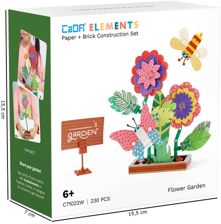 Cada C71022W Květinová zahrada Stavební kostky 230 kusů