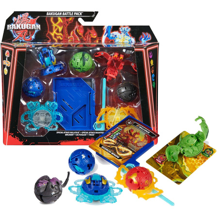 Bakugan Bojové balení Speciální útok Nillious a Mantid + figurky Bruiser Octogan Trox