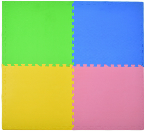 Humbi Pěnové puzzle Barevná pěnová podložka 62 x 62 x 1 cm 4 ks.