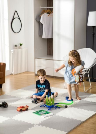 Humbi Pěnová podložka Puzzle 3 ks. bílá 62 x 62 x 1 cm