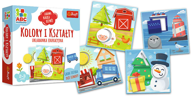 Trefl ABC skládačka pro batolata Barvy a tvary
