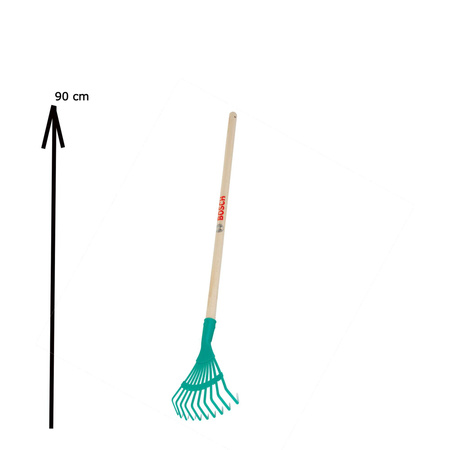 Dětské hrábě Bosch s dřevěnou násadou 90 cm Klein 2717