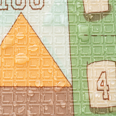 Oboustranná skládací vzdělávací podlahová podložka z pěny XPE 200x180x1 velká Miasto nočních zvířat Humbi