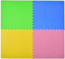 Humbi Pěnové puzzle Barevná pěnová podložka 62 x 62 x 1 cm 4 ks.