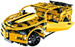 Stavební kostky CaDA Hi-Tech Závodní auto na dálkové ovládání Žluté sportovní auto 30 cm Sportovní auto 419 kusů RC