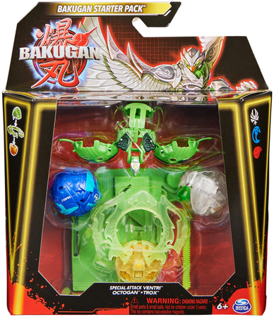 Bakugan speciální útok Ventri Octagon Trox - startovní sada 3 figurek